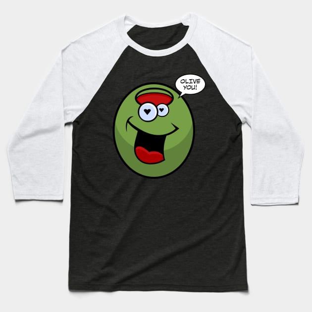 Olive You Baseball T-Shirt by DavesTees